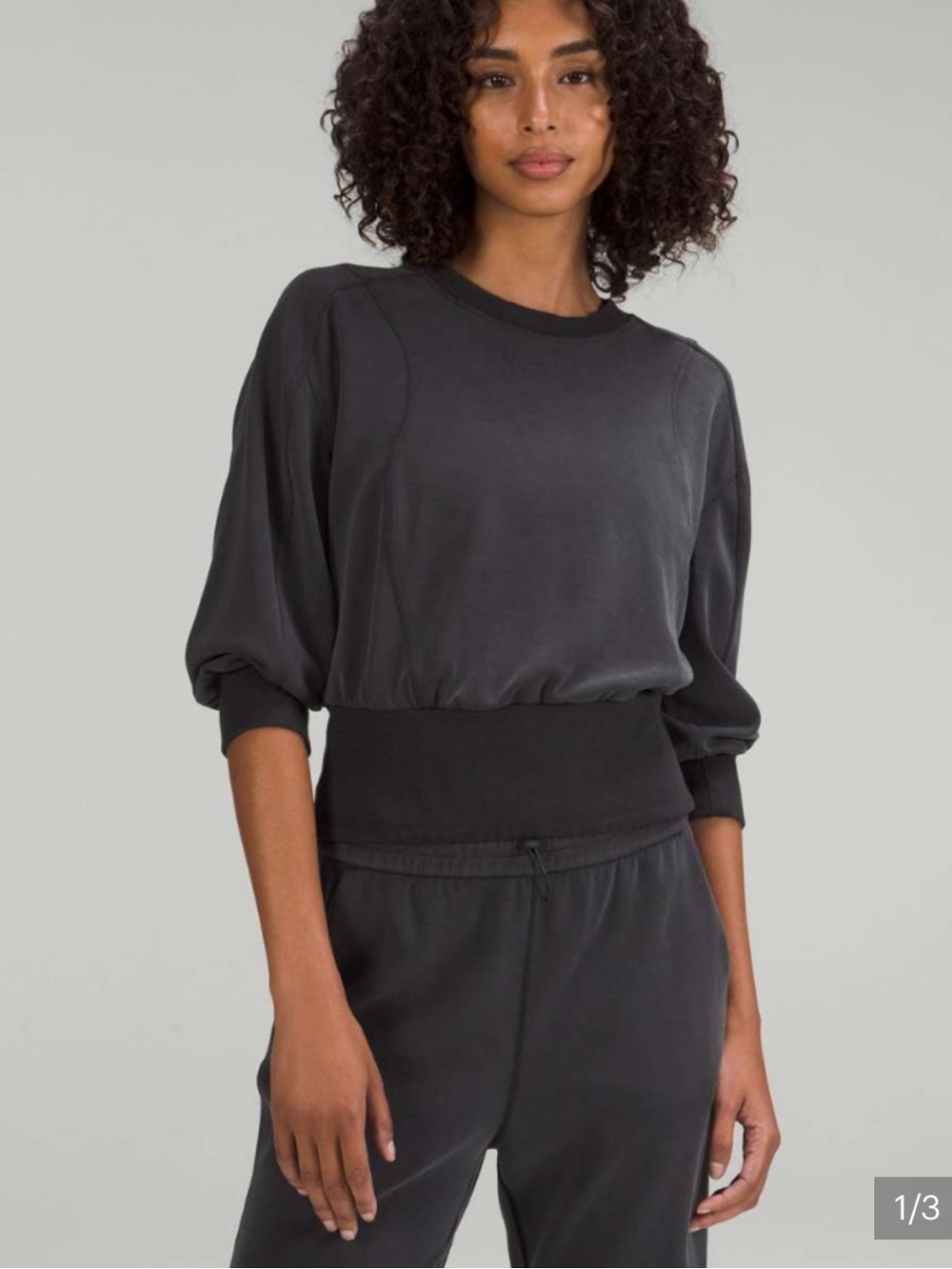 lululemon athletica Charcoal Relaxed Soft-Strome Pullover